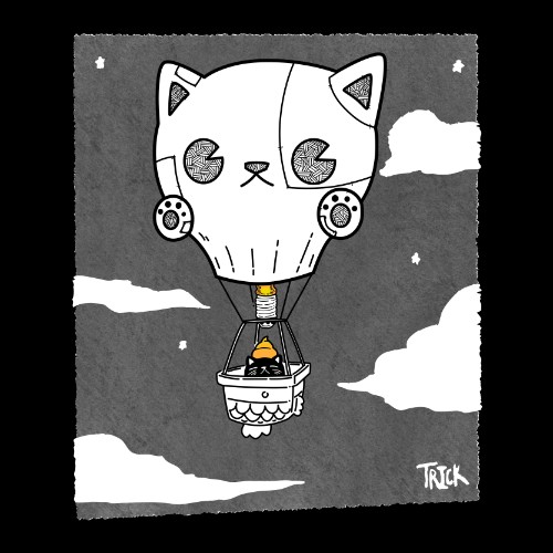 Neko Neko Balloon Cat Tshirt