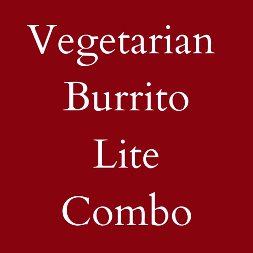 Vegetarian Burrito Lite Combo with Coffee until 11:00