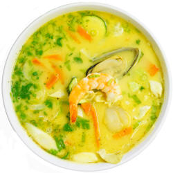 #33-Curry Noodle Soup - Hủ tiếu cà ri: bò; gà; đồ biển