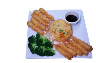 #66-Shrimp tempura with fried rice