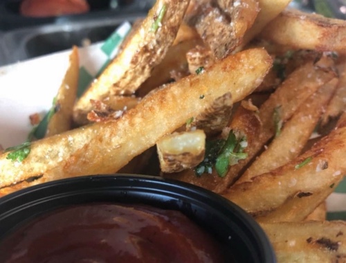 Cilantro-Parmesan Truffle fries