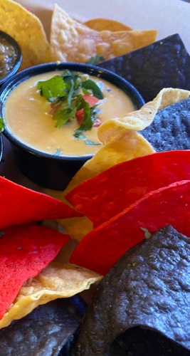 Chile con queso and Tortilla Chips