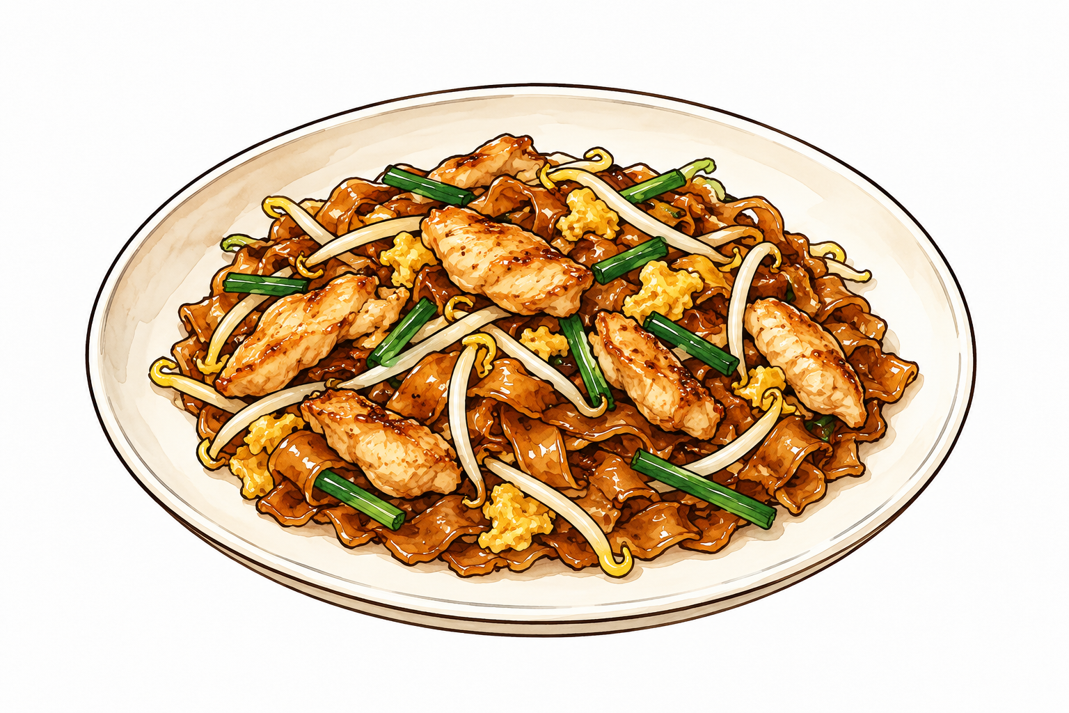 Fried Kwayteow Chicken
