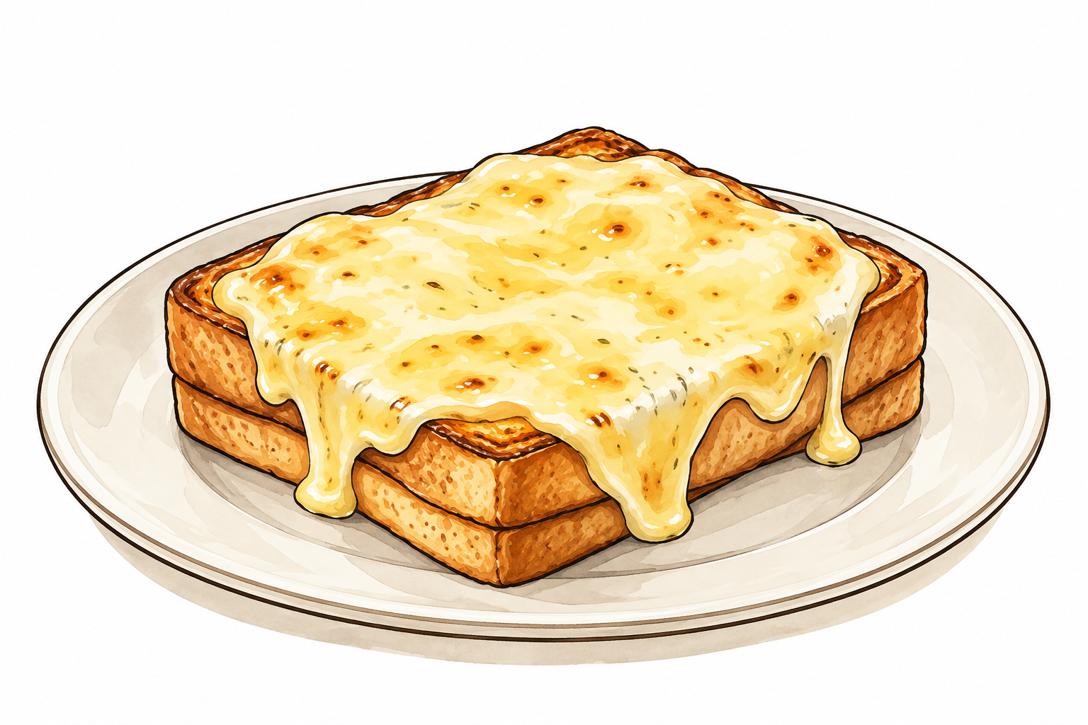 Melted Cheese Thick Toast