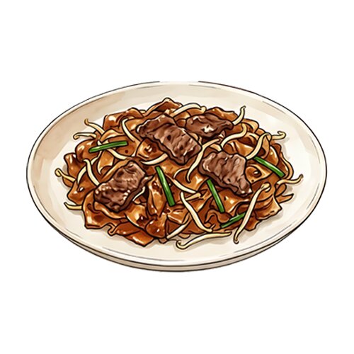 Fried Kwayteow Beef