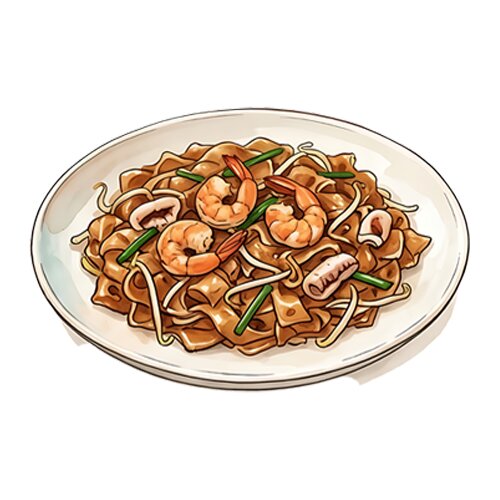 Fried Kwayteow Seafood