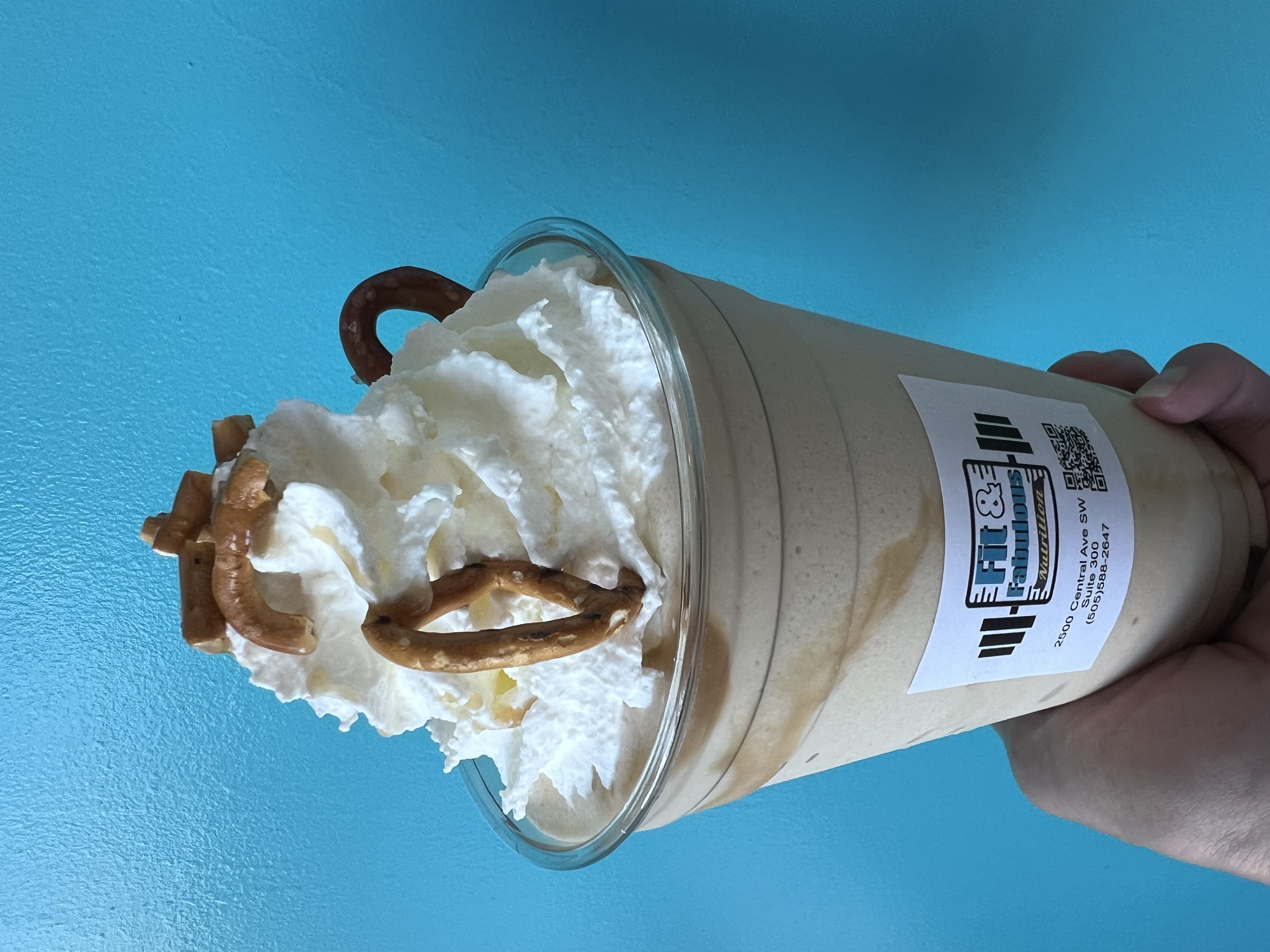Salted caramel pretzel