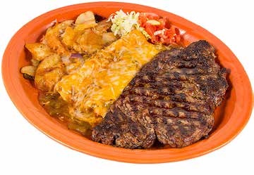 D/I Ribeye Steak and Enchiladas