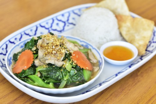 Chinese Broccoli with Chicken or Tofu