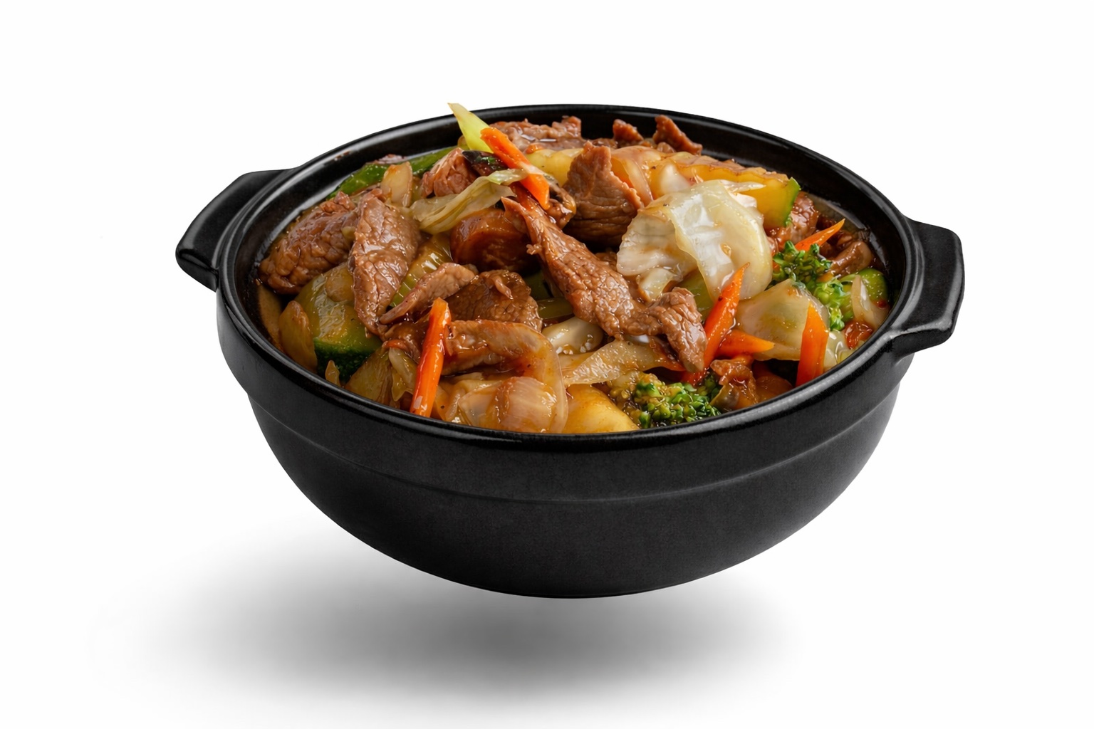 21. Hot Claypot Rice Beef/ Bo