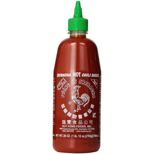 Bottles of sauce
