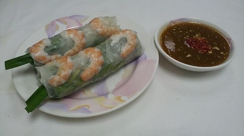 3 - Shrimp & Pork Spring Rolls (2 Rolls) - Gỏi Cuốn