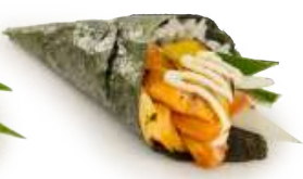 Aburi Salmon Cheese Temaki
