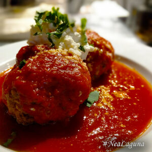 Veal Meatballs Forno