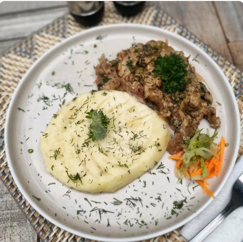 B Stroganoff Mashed Potato