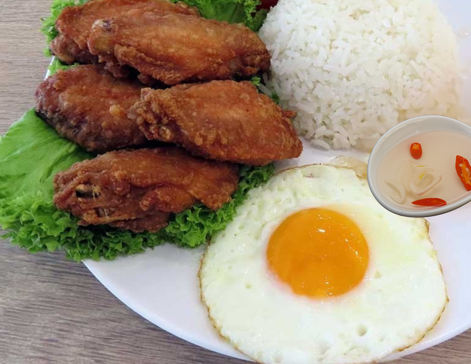 Crispy Wings Silog