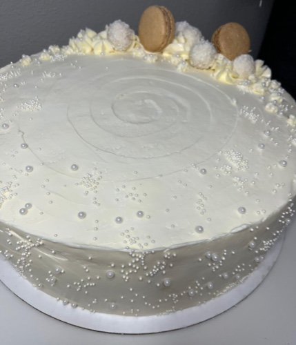 Pan di Spagna Cake with cream - 12"