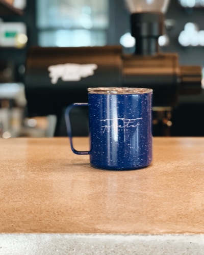12 oz Blue Camp Mug