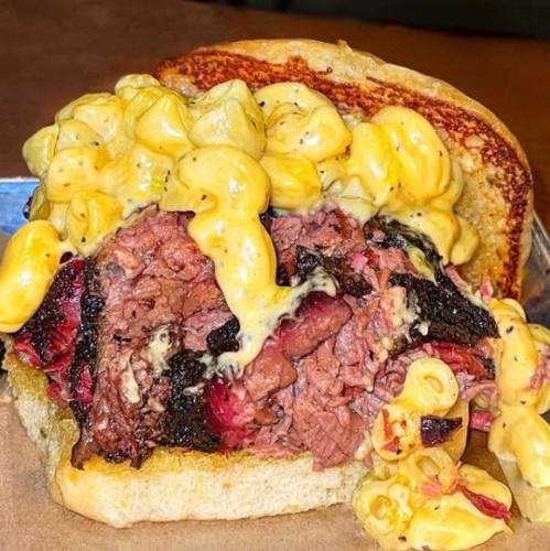 Brisket & Mac Sandwich