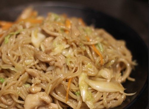 Chicken Stir-fried Noodle 鸡肉炒面