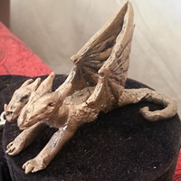 Bronze two headed dragon