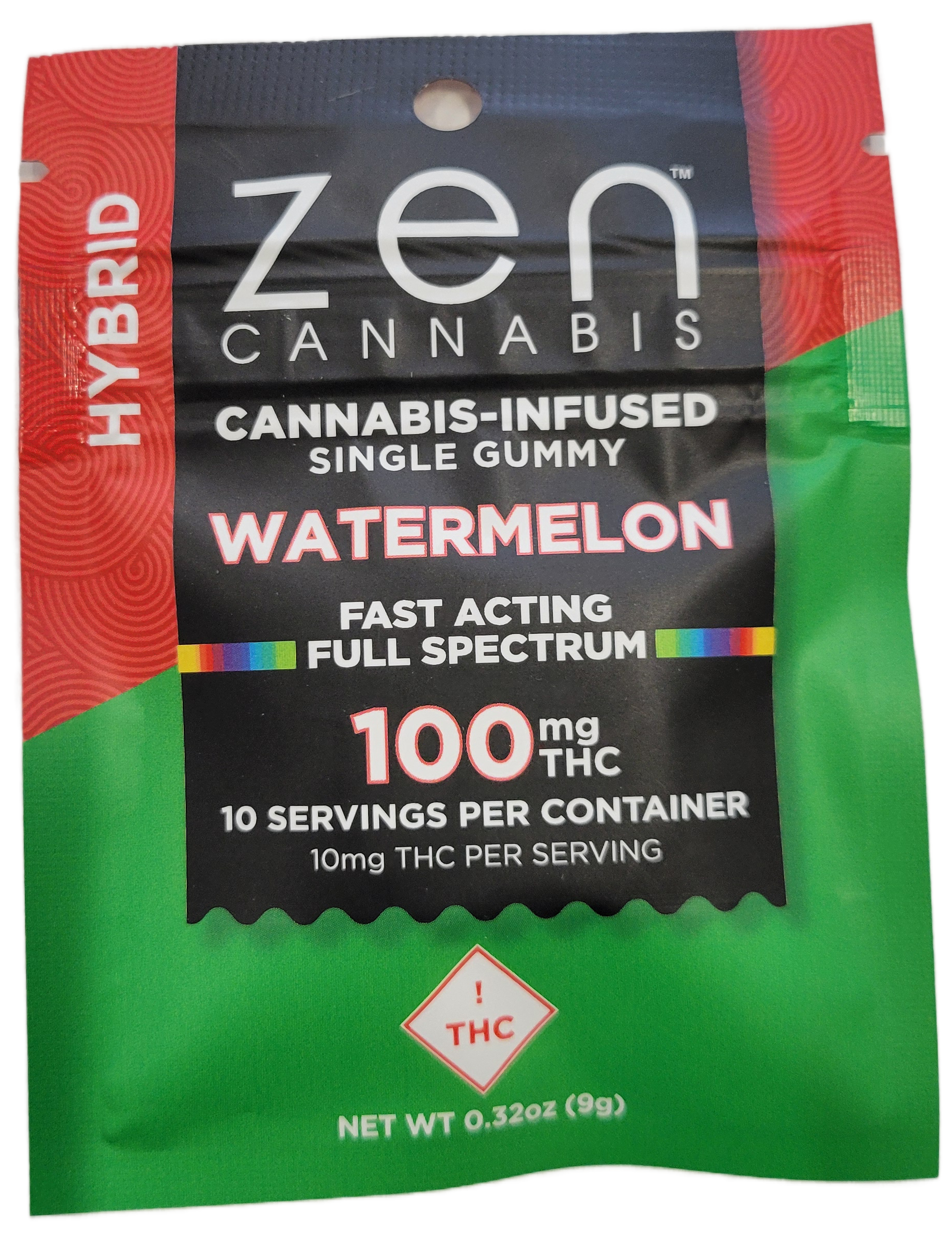 Zen Watermelon Full Spectrum Hybrid Single Gummy