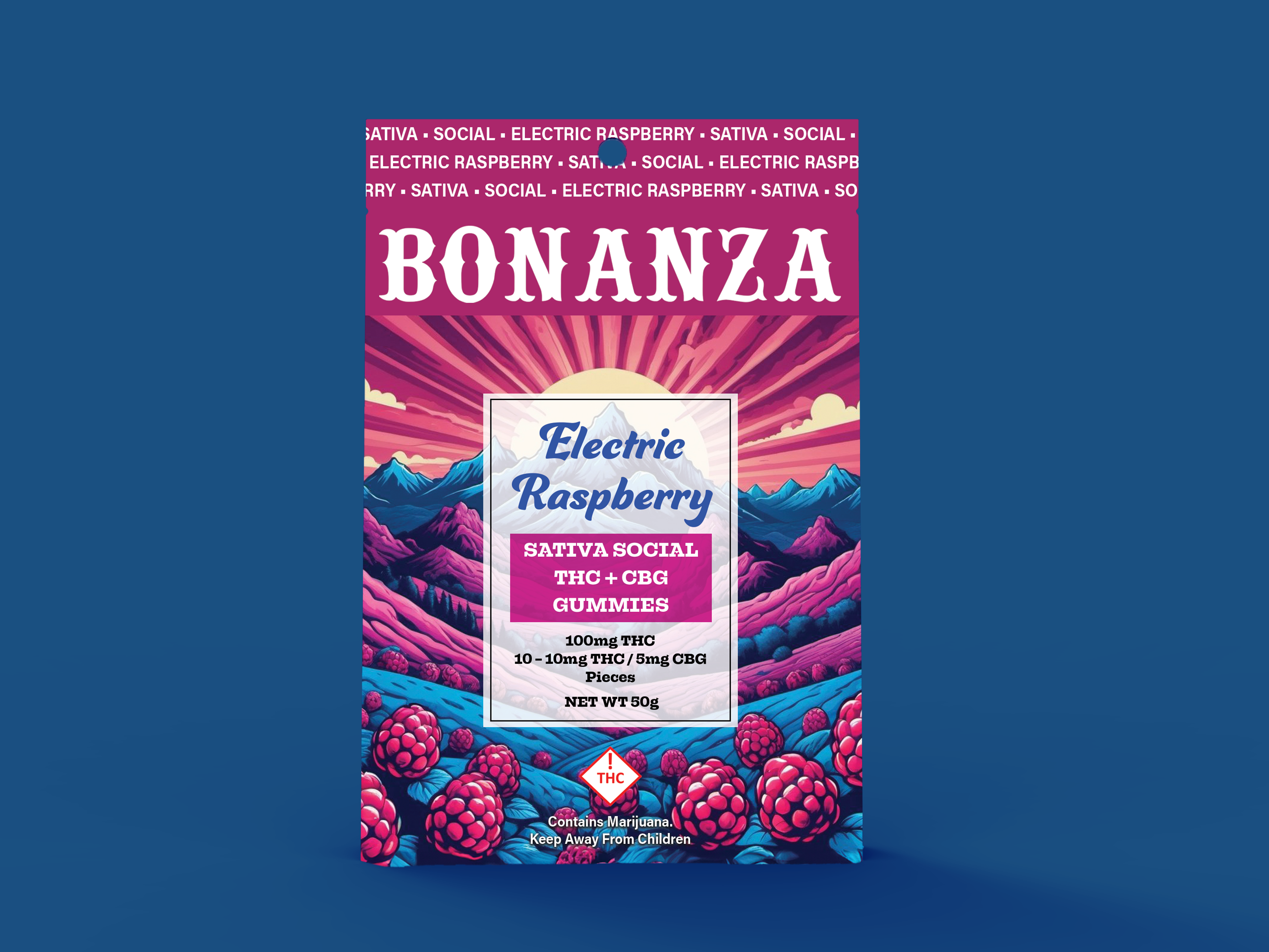Bonanza Social Sativa - Electric Raspberry