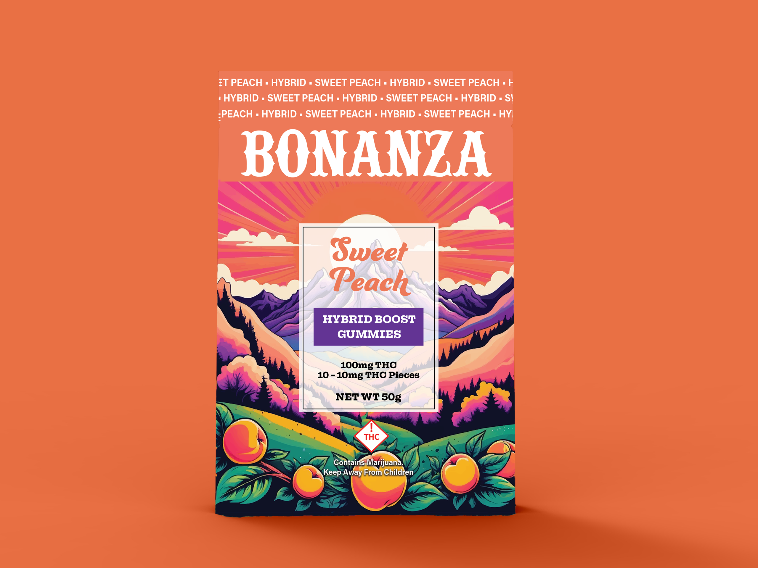 Bonanza Gummies - Hybrid - Sweet Peach