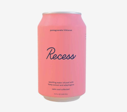 Recess CBD Sparkling Water - Pomegranate Hibiscus