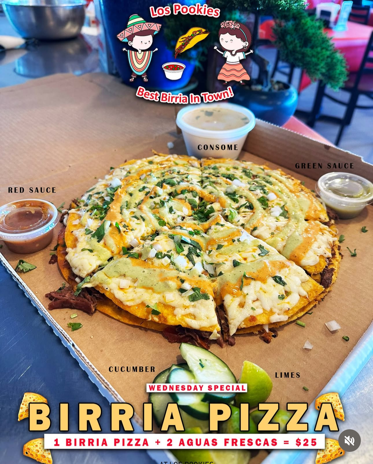 WEDNESDAY BIRRIA PIZZA SPECIAL
