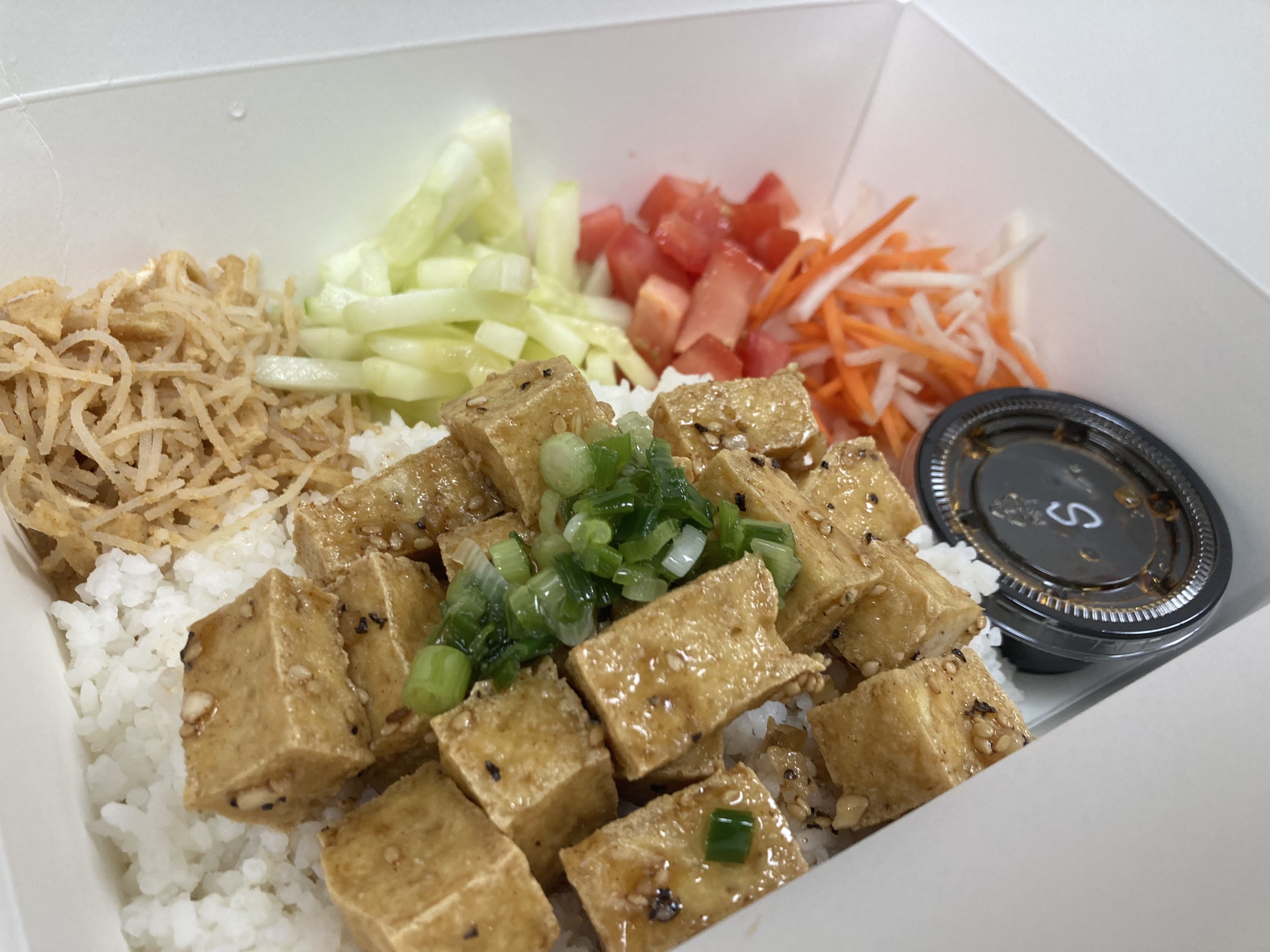 Cơm chay (Tofu Rice Plate)