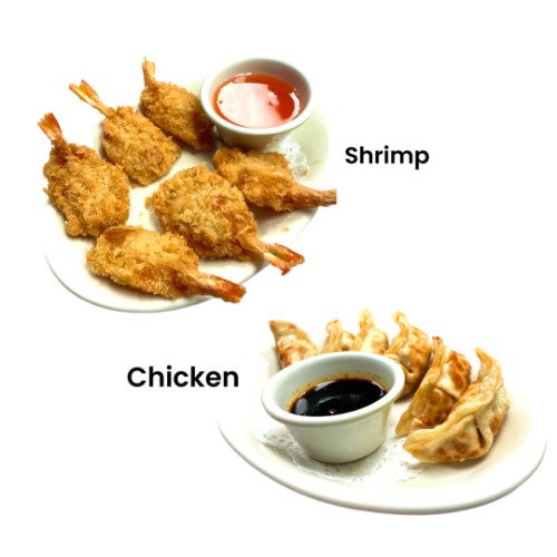 7. Potstickers or Fried Chicken Wings
