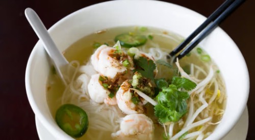 13. Chicken Broth Noodle Soup or Seafood Noodle Soup