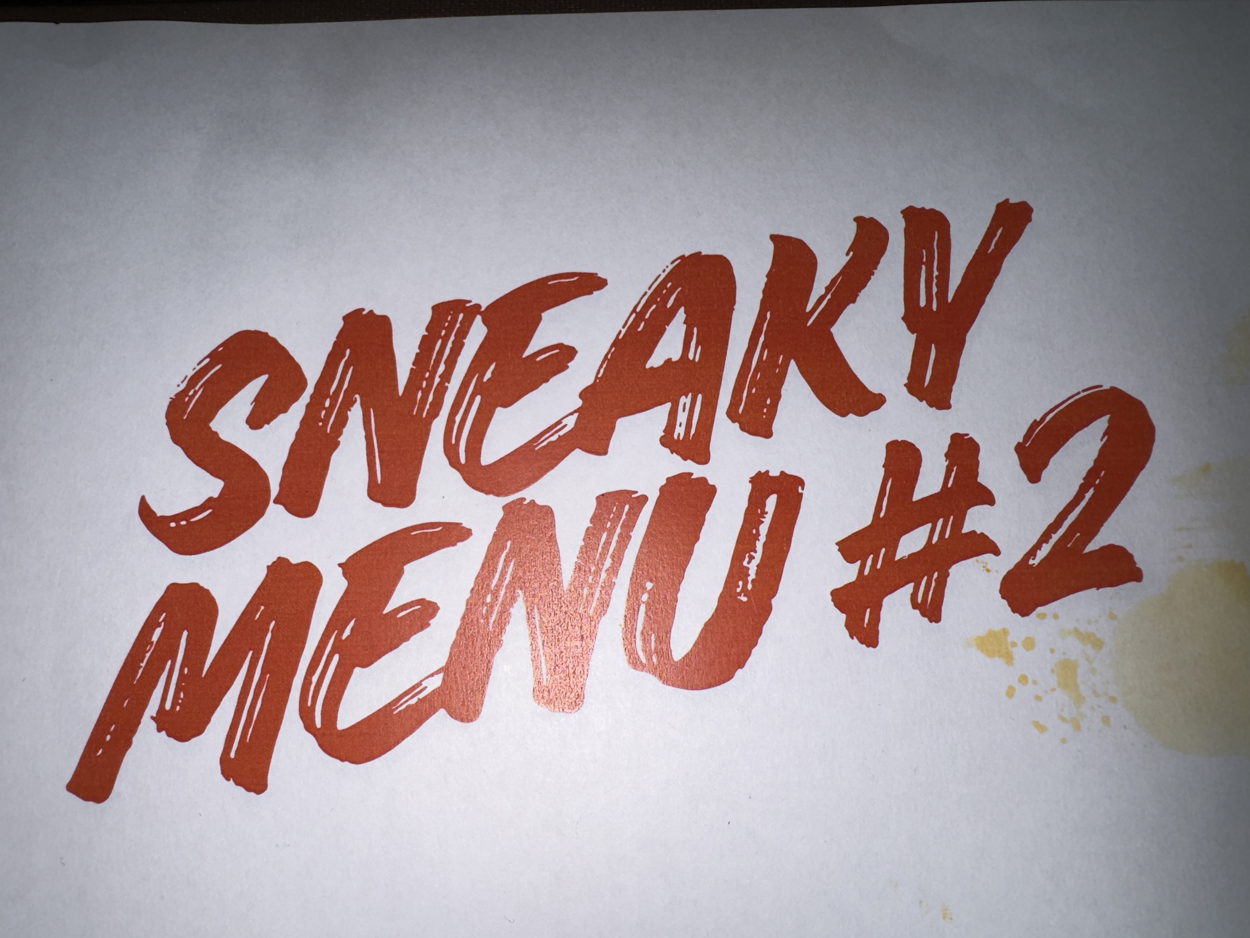 Sneaky Menu Entry