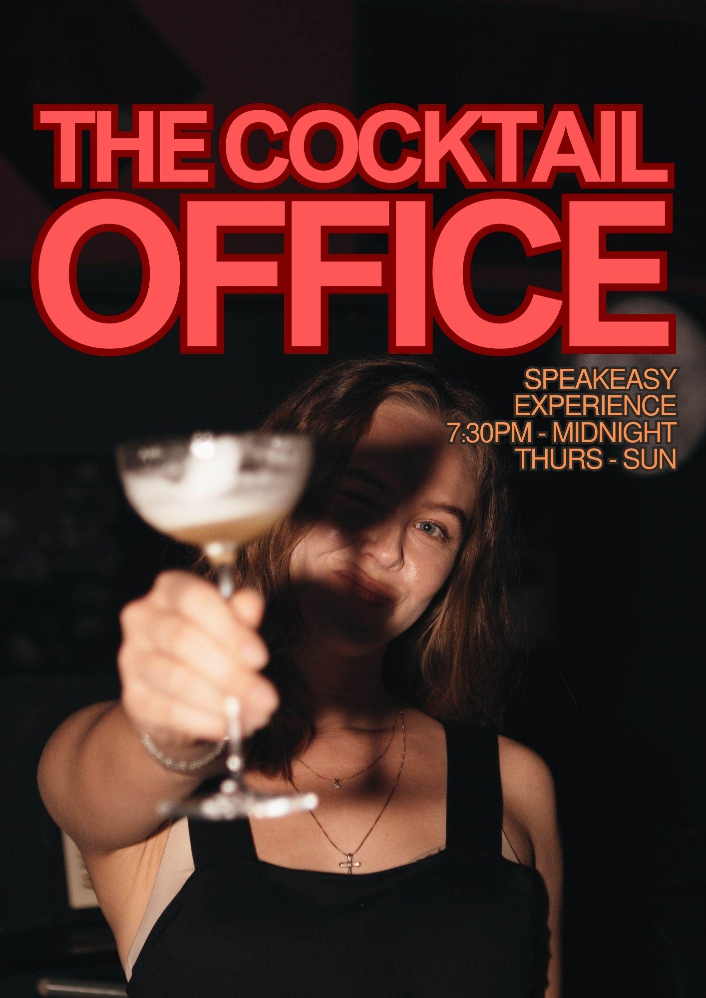 The Cocktail Office Open Bar Package minimum spend