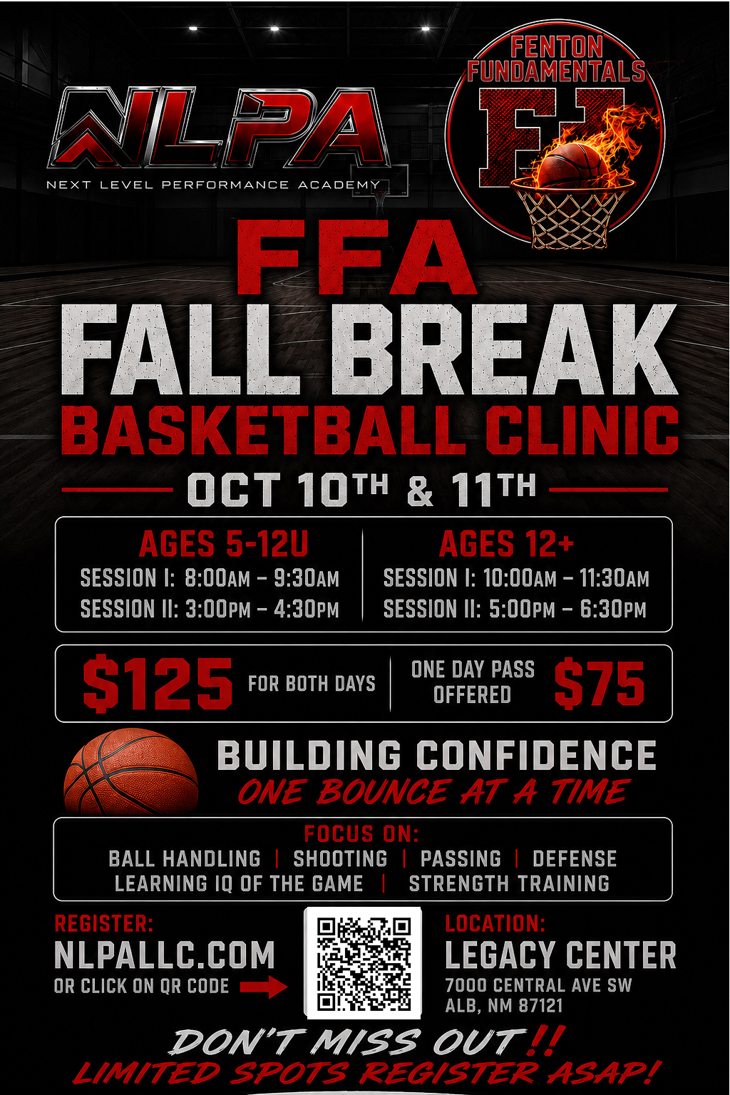 FFA Fall Break Basketball Clinic