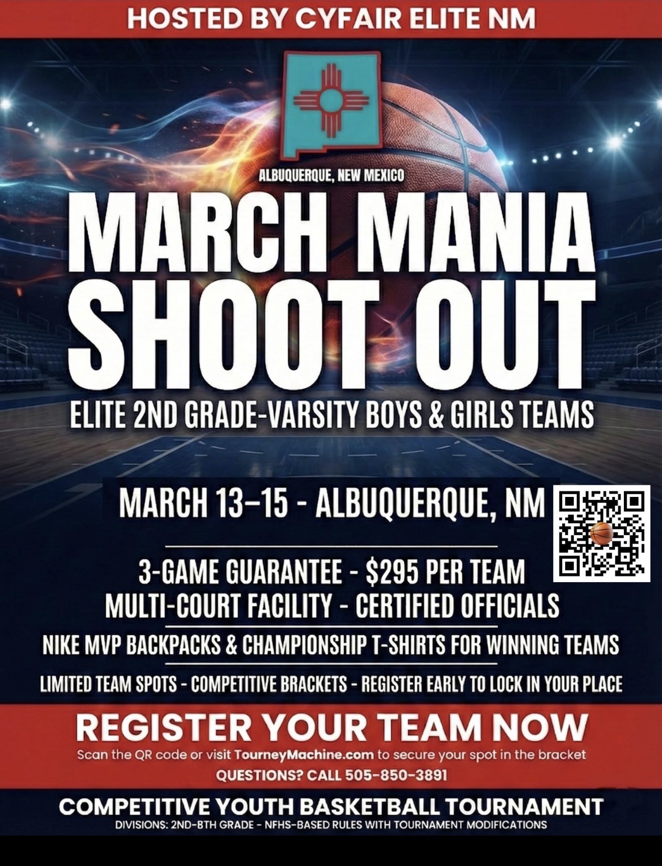 Cyfair Mania Tourney Fee