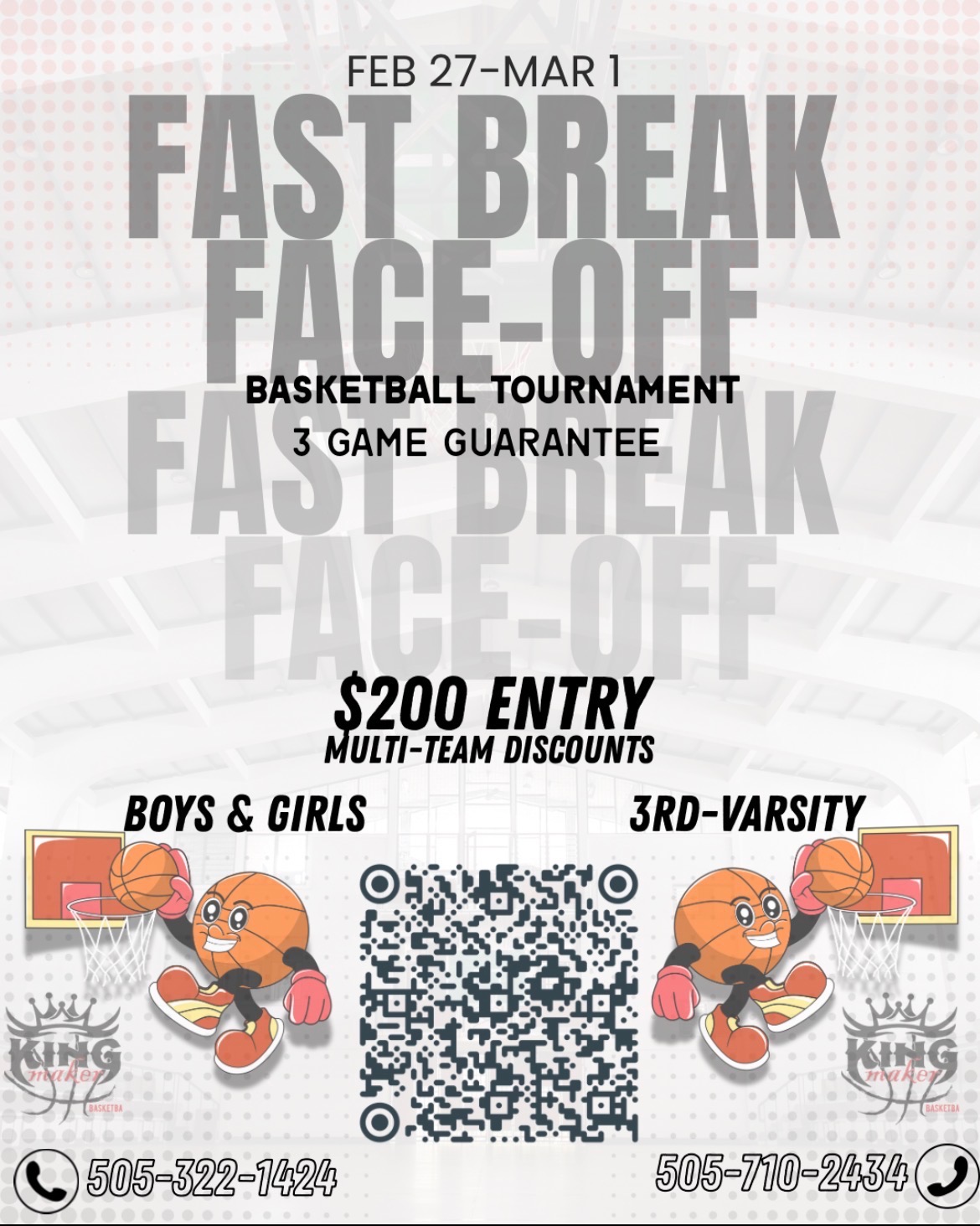 Fast break Tourney Fee