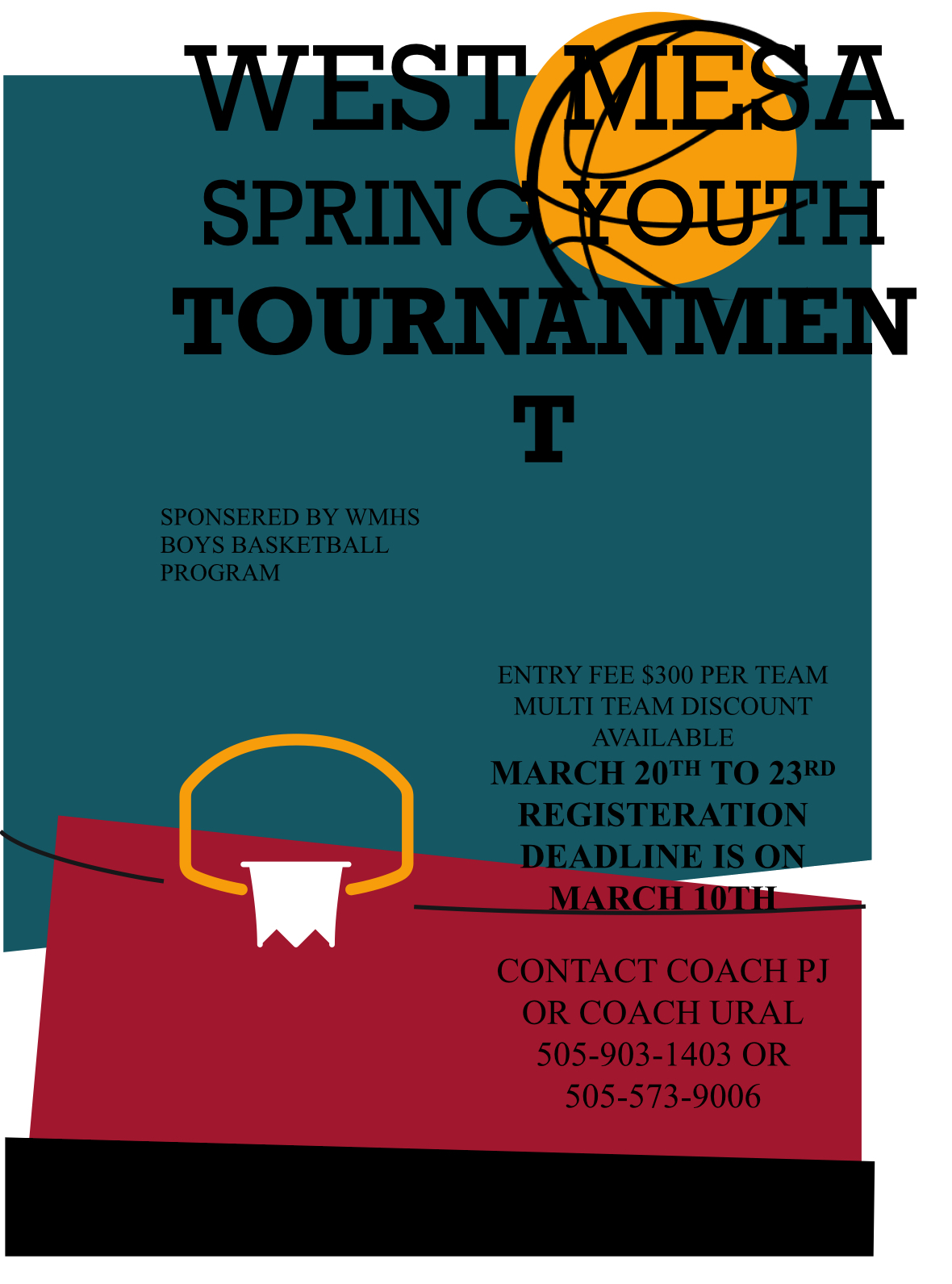 West Mesa Tourney Fee