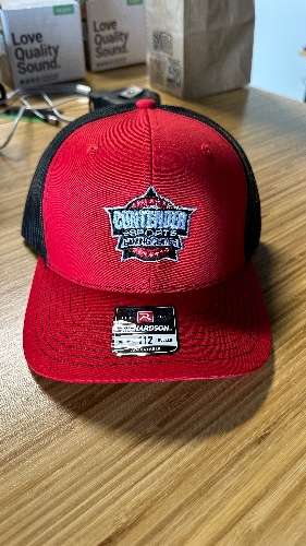 Hat: Red Trucker w/ Logo