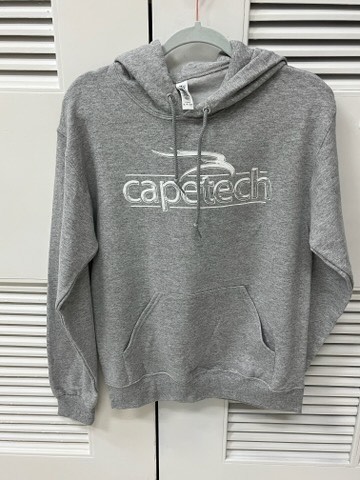 Gray Cape Tech Hoodie- Old Logo