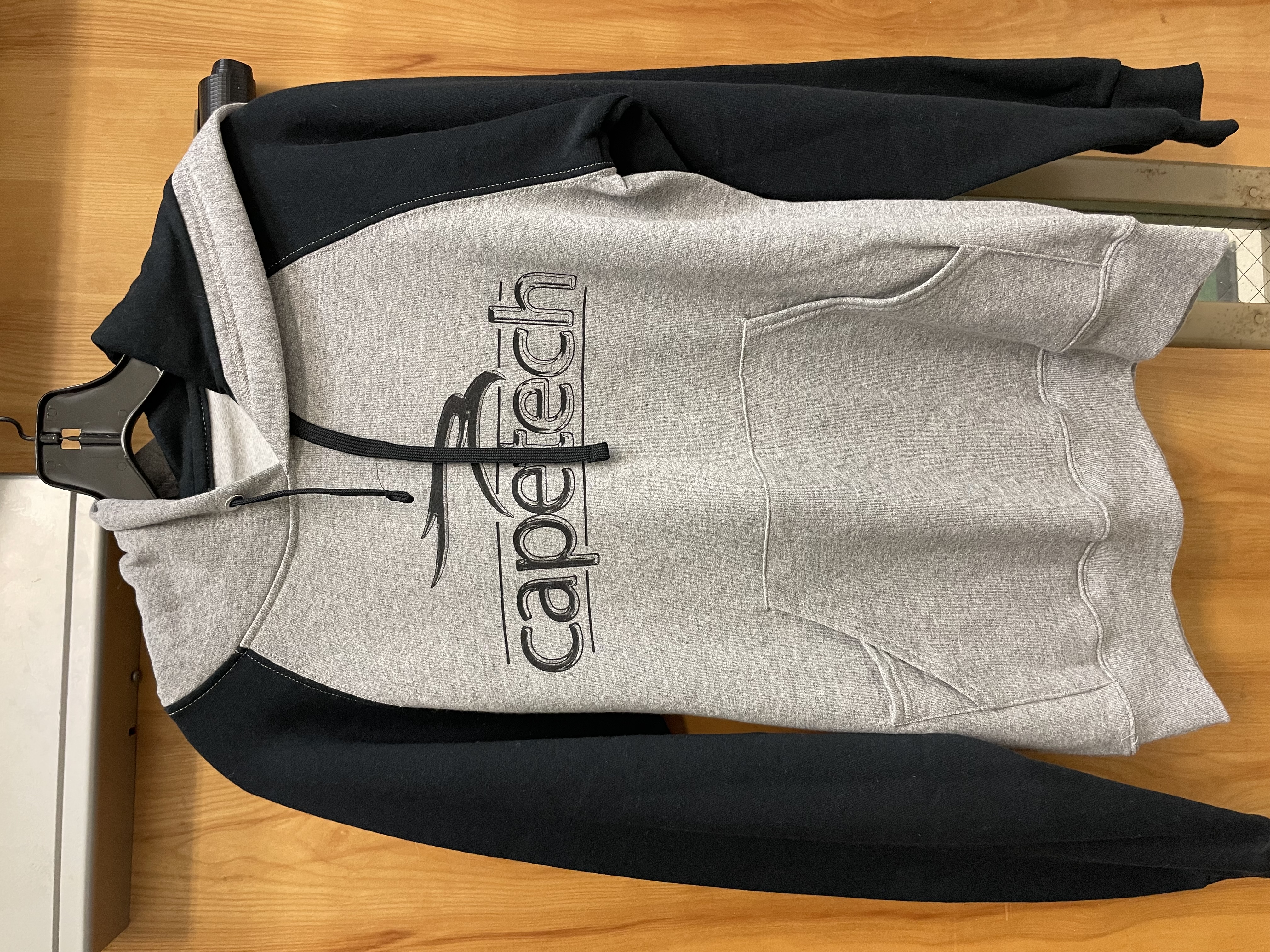 Old Grey w/Black Sleeve Hoodie