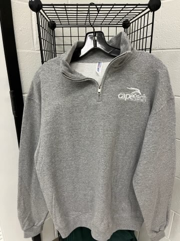 Gray Cape Tech 1/4 Zip Sweatshirt