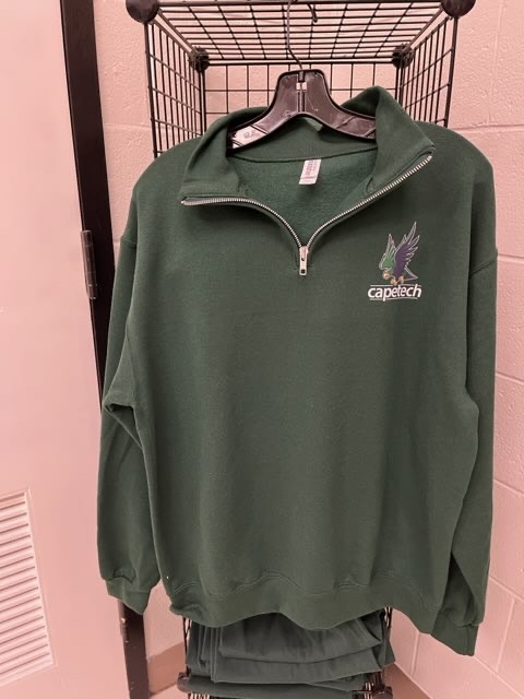 Green Cape Tech 1/4 Zip Sweatshirt