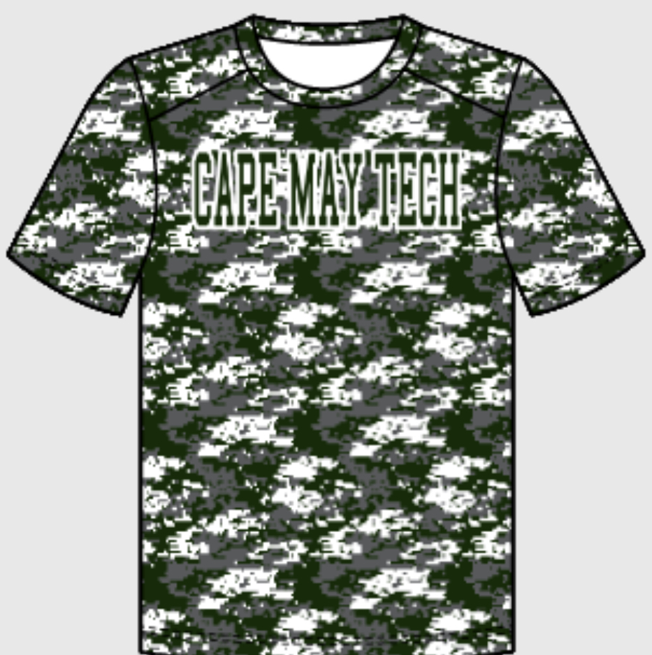 Camo Short Sleeve Cape May Tech Shirt