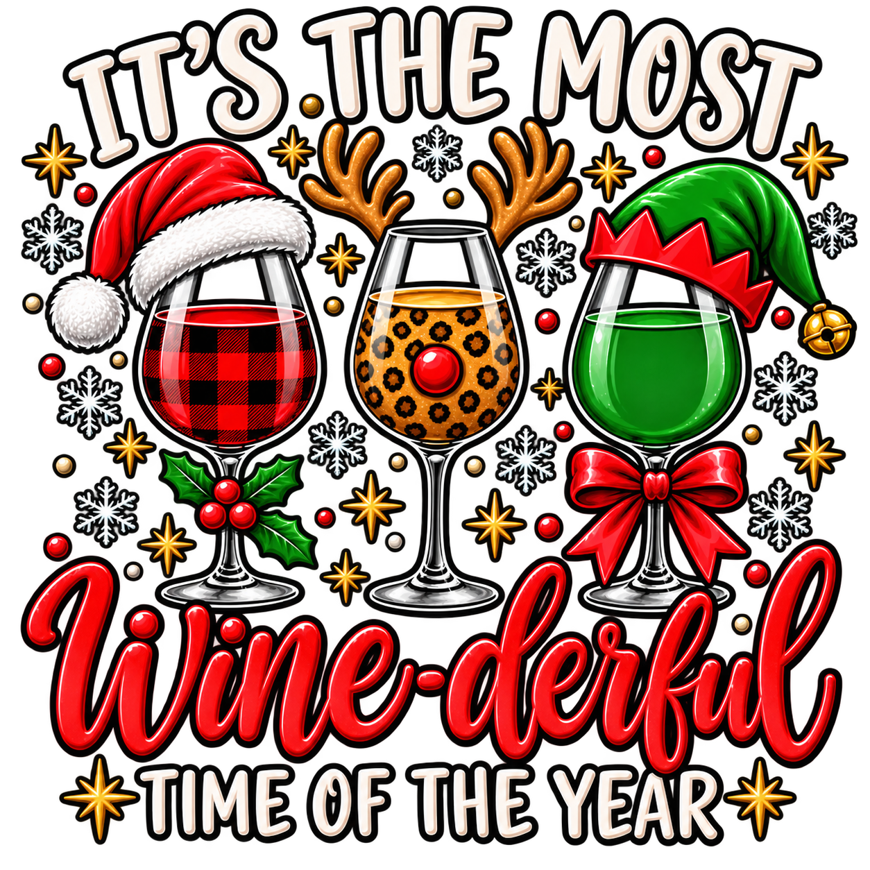Wine-derful Time of the Year - One shirt color - Adult S
