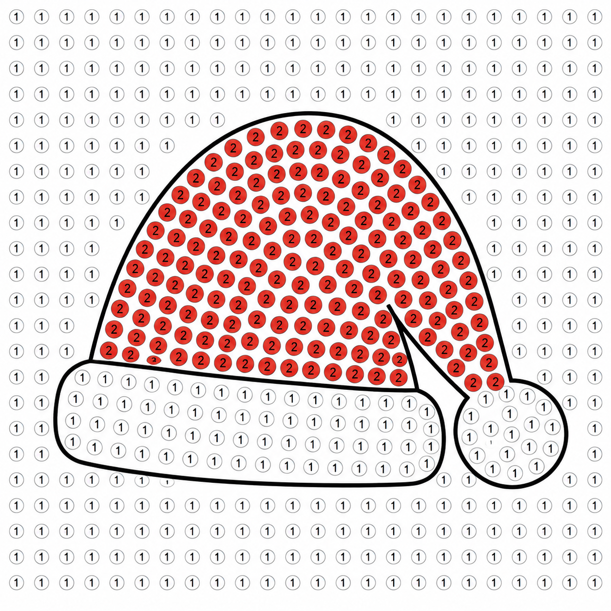 Diamond Painting Kit - Santa Hat