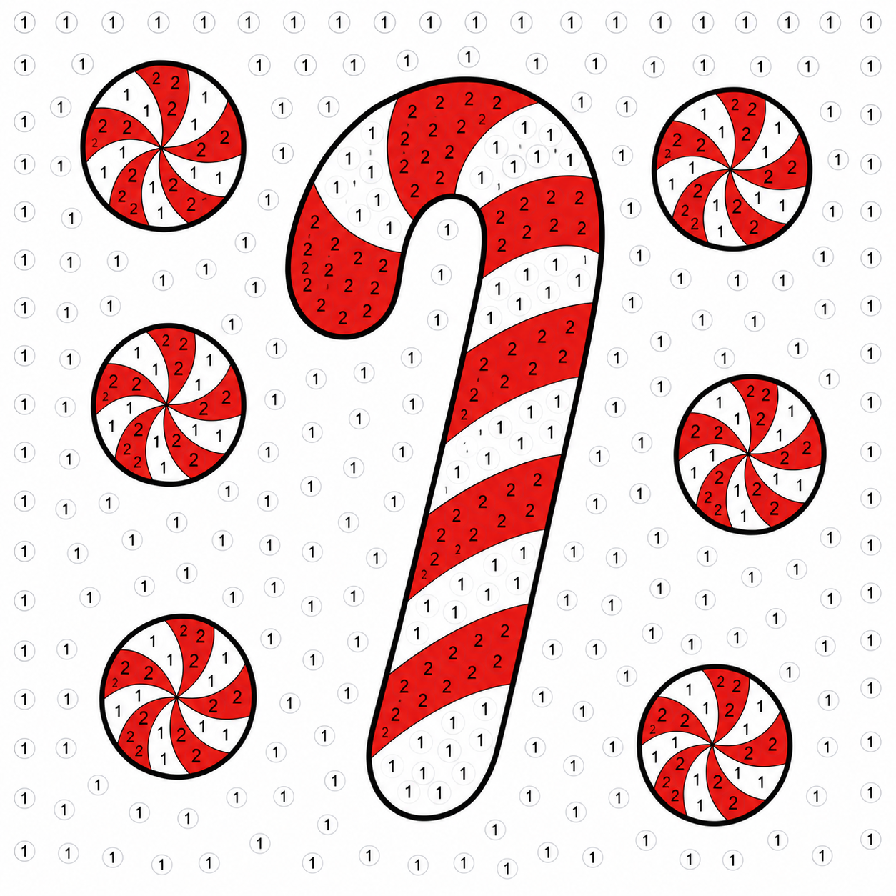 Diamond Painting Kit - Candy Cane