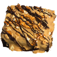 Nutty Caramel Pretzel Brownie