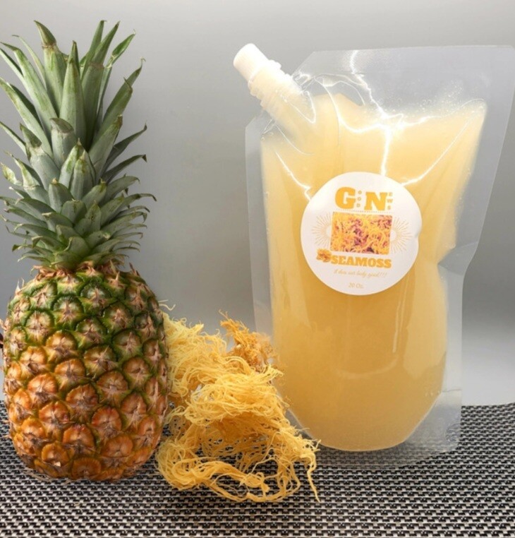 Pineapple Infused Seamoss Gel - 20 Oz.